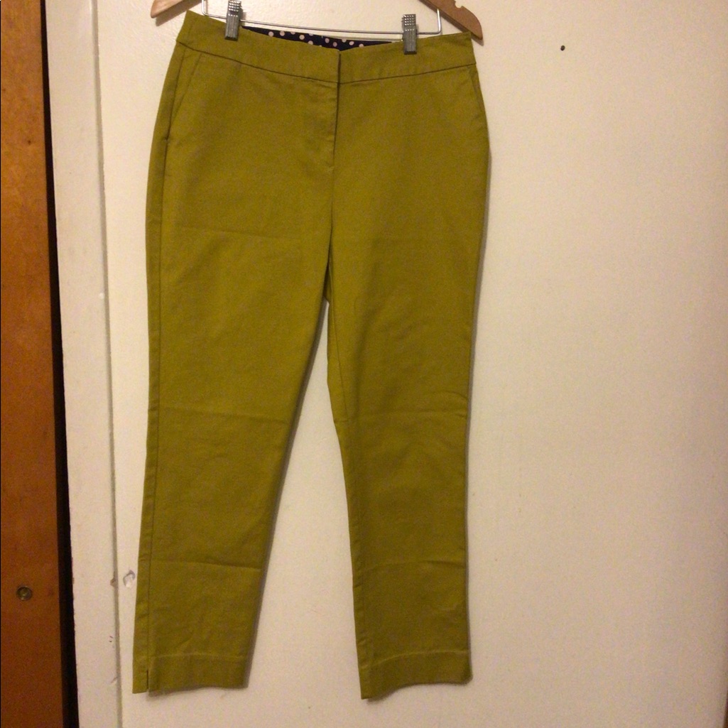- Boden Straight Leg Pants With Small Slit At The Hem Sz 8l